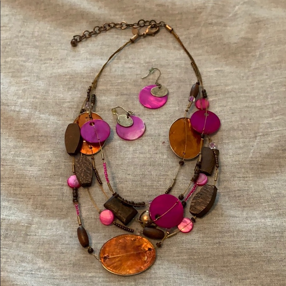 Chico’s necklace and earring set